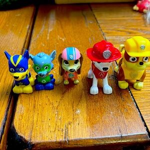 Paw Patrol Figurines – Lot of 5 Pups, Nickelodeon Characters